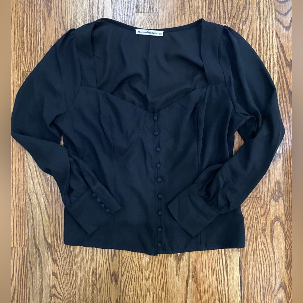Abercrombie & Fitch Black Blouse: Large Never Worn!